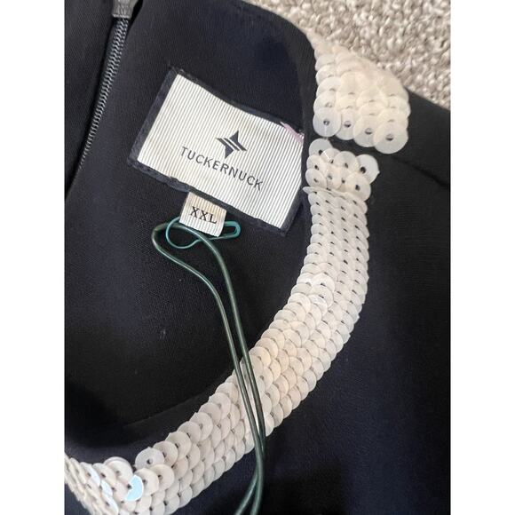 Tuckernuck Black Bow Jamie Sequin Mini Dress NWT Size XXL Holiday Party - Picture 4 of 6